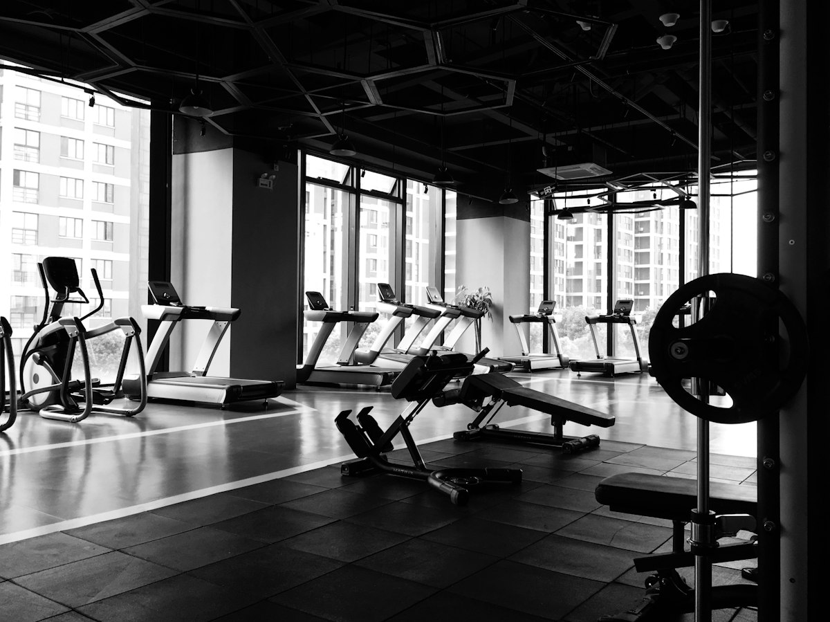 Illustrative gym concept showing strength machines concept - not actual gym equipment